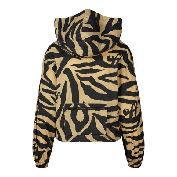 Off-White Zebra-Print Hooded Jacket - Picture 2 of 4